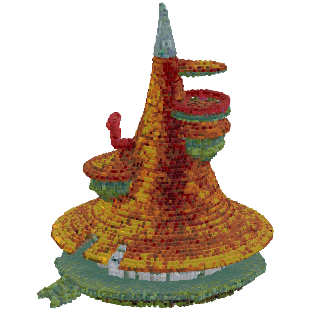 I want you to make this whole struc... | Minecraft Build - BlockGPT