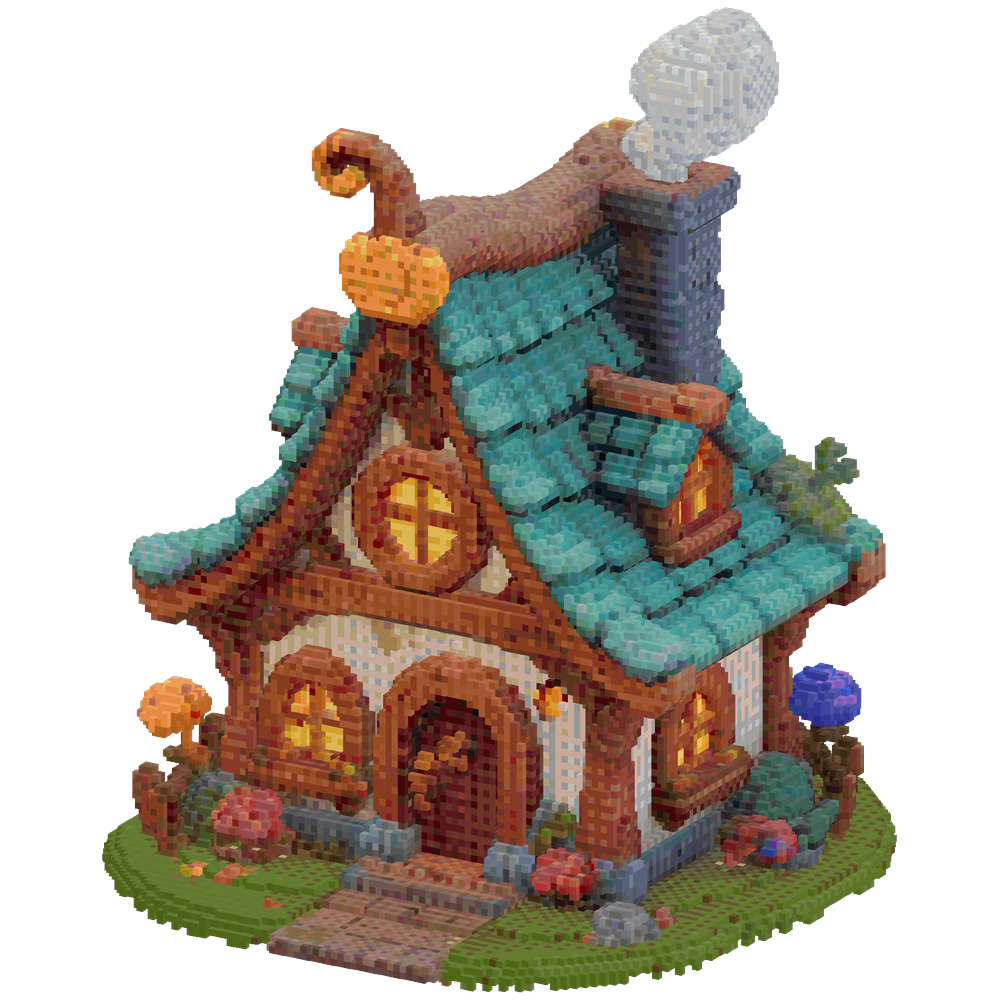 Make me better fantasy small house | Minecraft Build - BlockGPT