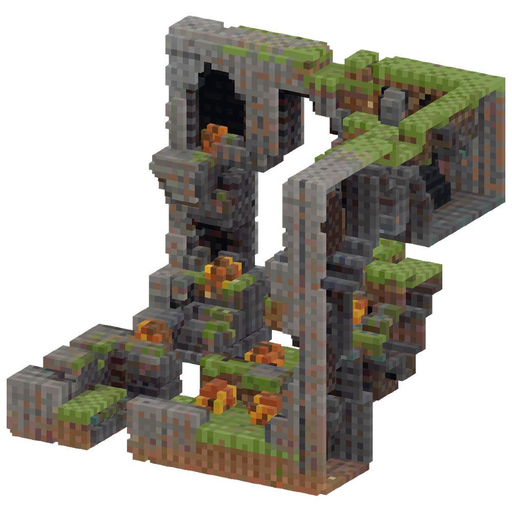 Сгенерируй schematic подземных пеще... | Minecraft Build - BlockGPT