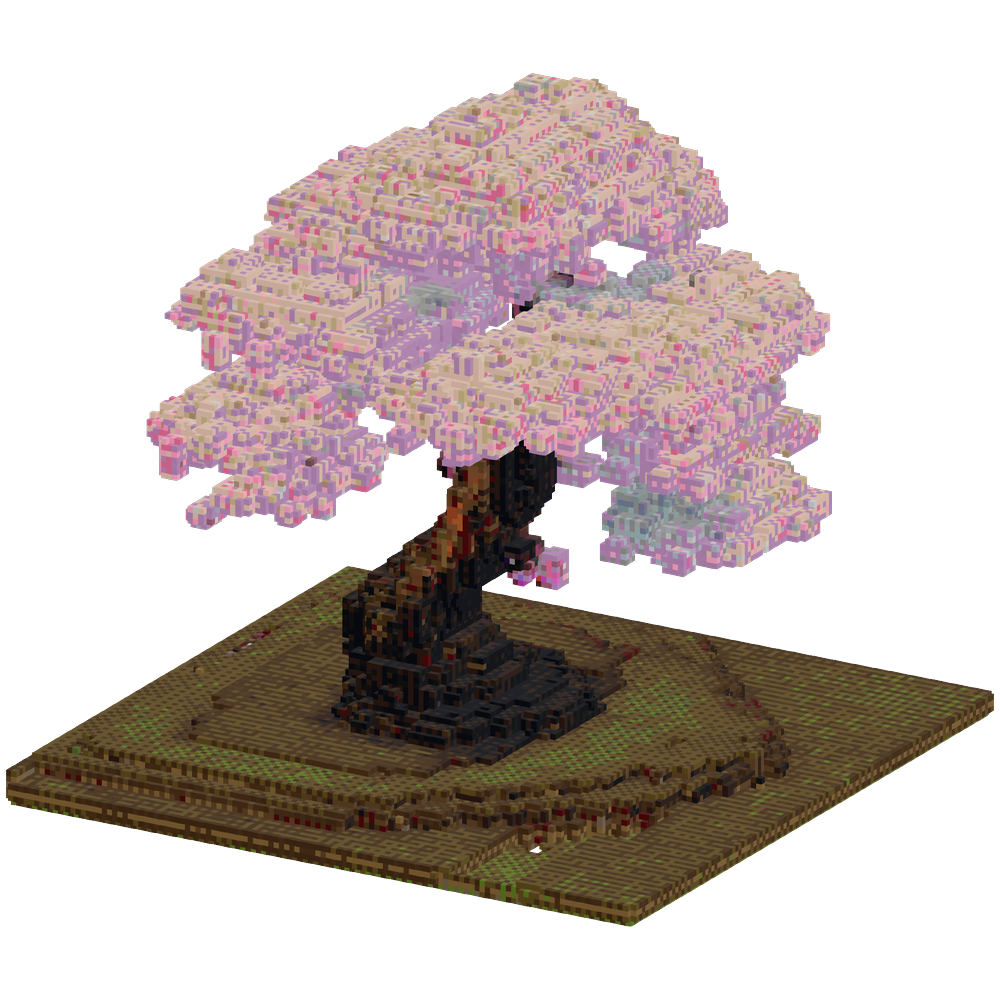 Please create a tree based off of t... | Minecraft Build - BlockGPT