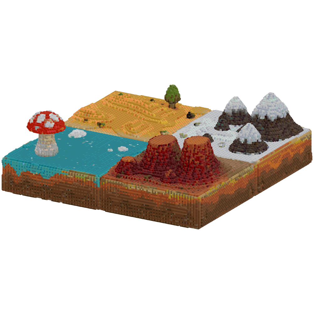 make a very small multibiome map wi... | Minecraft Build - BlockGPT