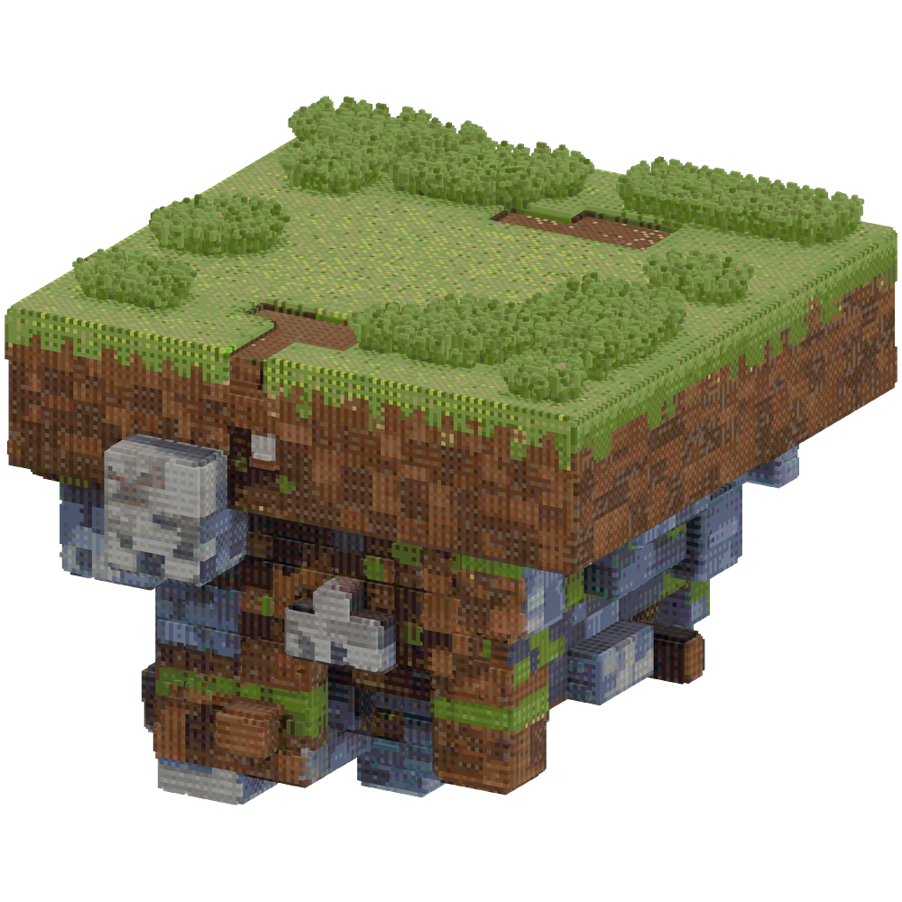 Could you build a 500 by 500 floati... | Minecraft Build - BlockGPT
