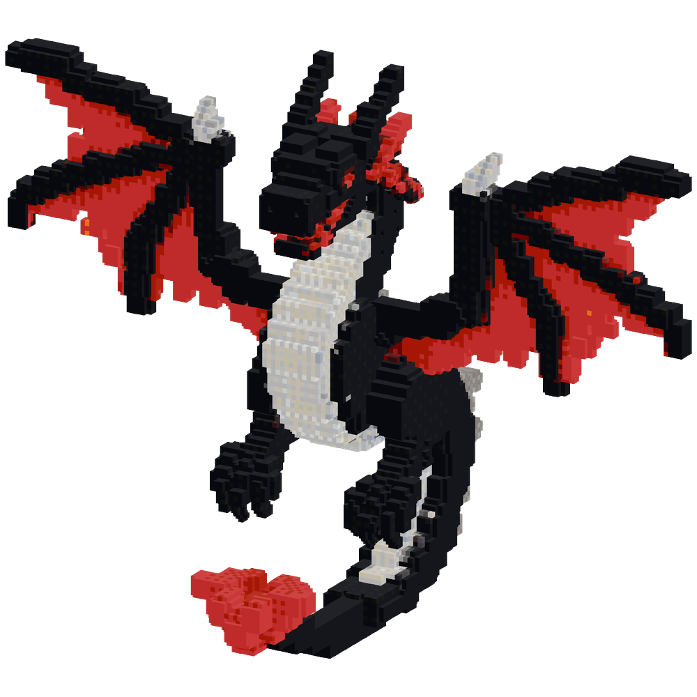 Create a large pixel-art build in M... | Minecraft Build - BlockGPT