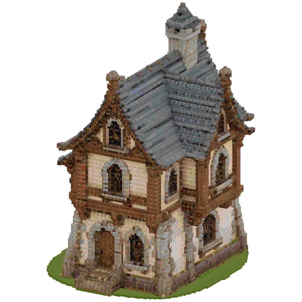 a very detailed medieval house | Minecraft Build - BlockGPT