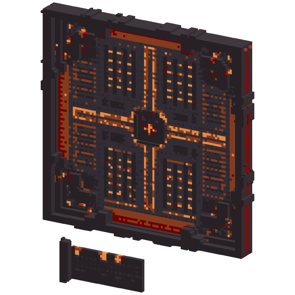 Create a 70x70 Minecraft Nether-the... | Minecraft Build - BlockGPT