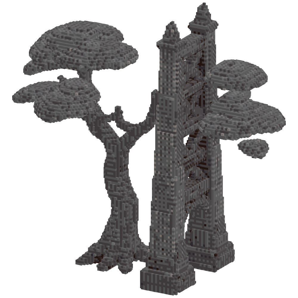 acacia WOOD huge bridge | Minecraft Build - BlockGPT
