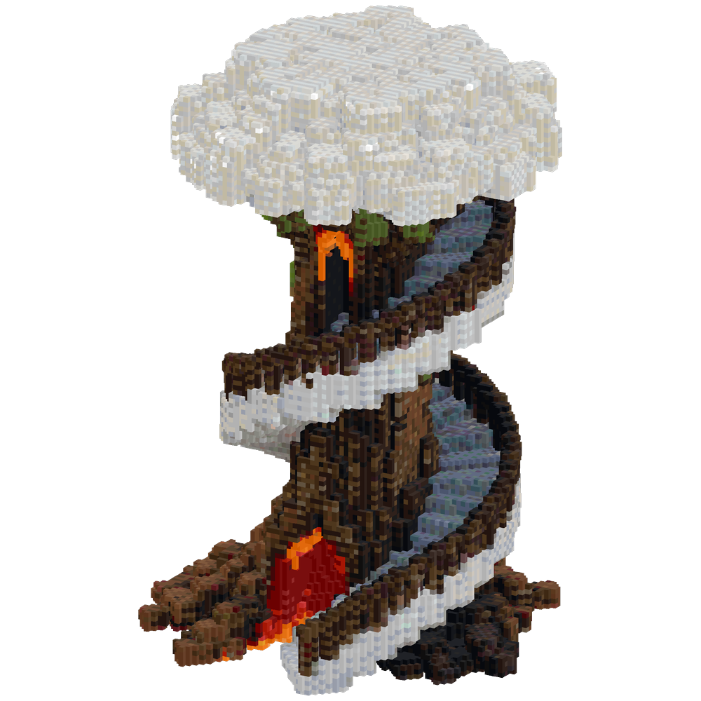 a very large twin helix awe strikin... | Minecraft Build - BlockGPT
