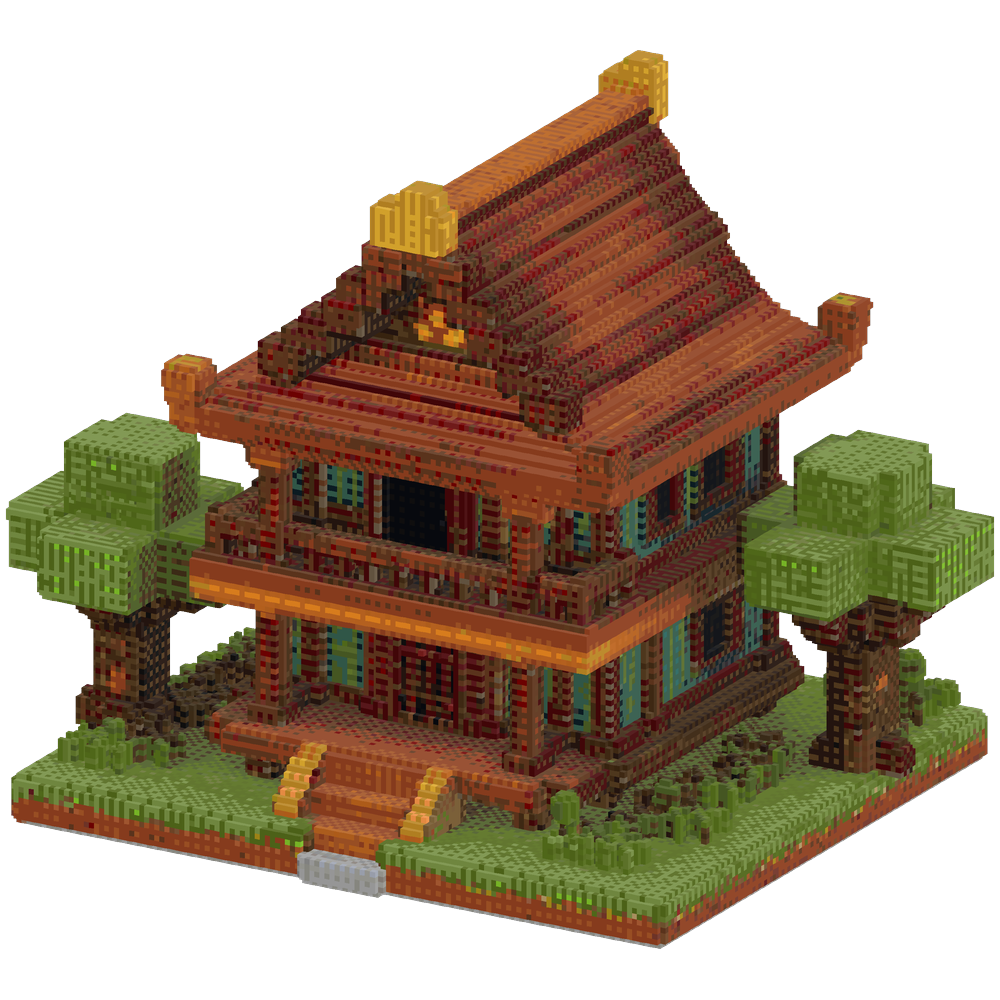 Minecraft Stripped Mangrove Asian s... | Minecraft Build - BlockGPT
