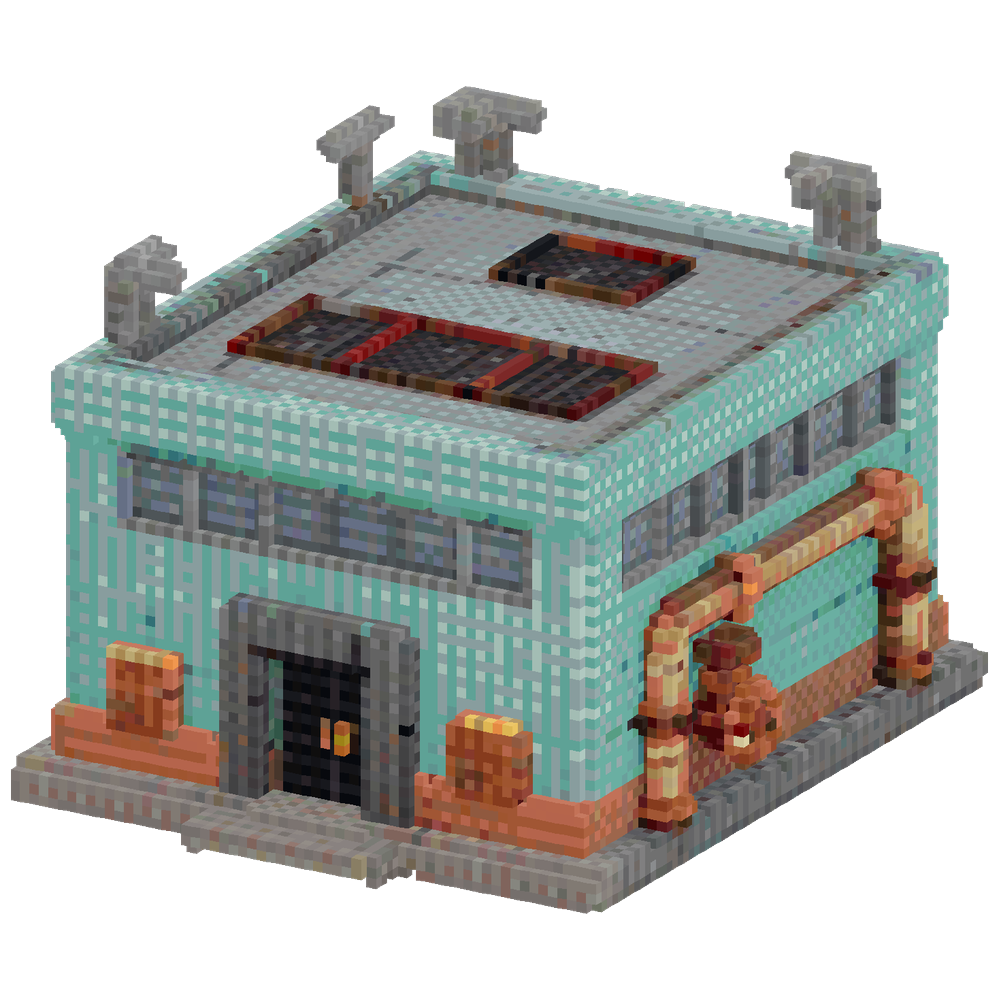 A realistic wastewater purification... | Minecraft Build - BlockGPT