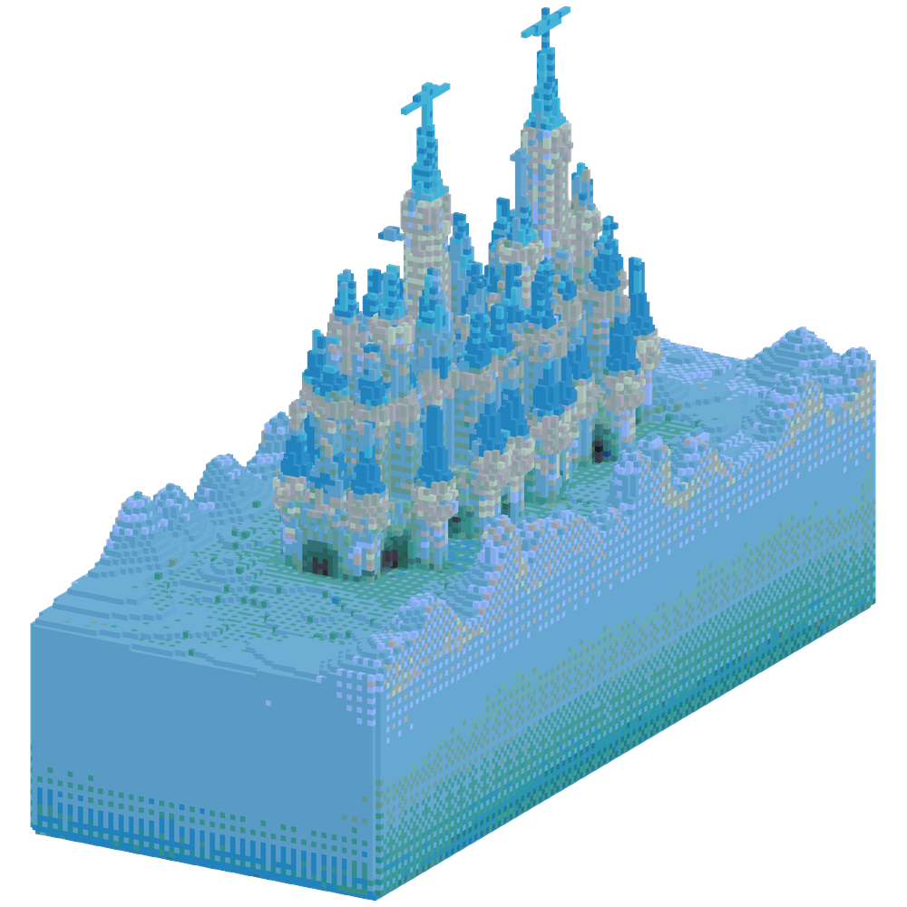 ice castle | Minecraft Build - BlockGPT