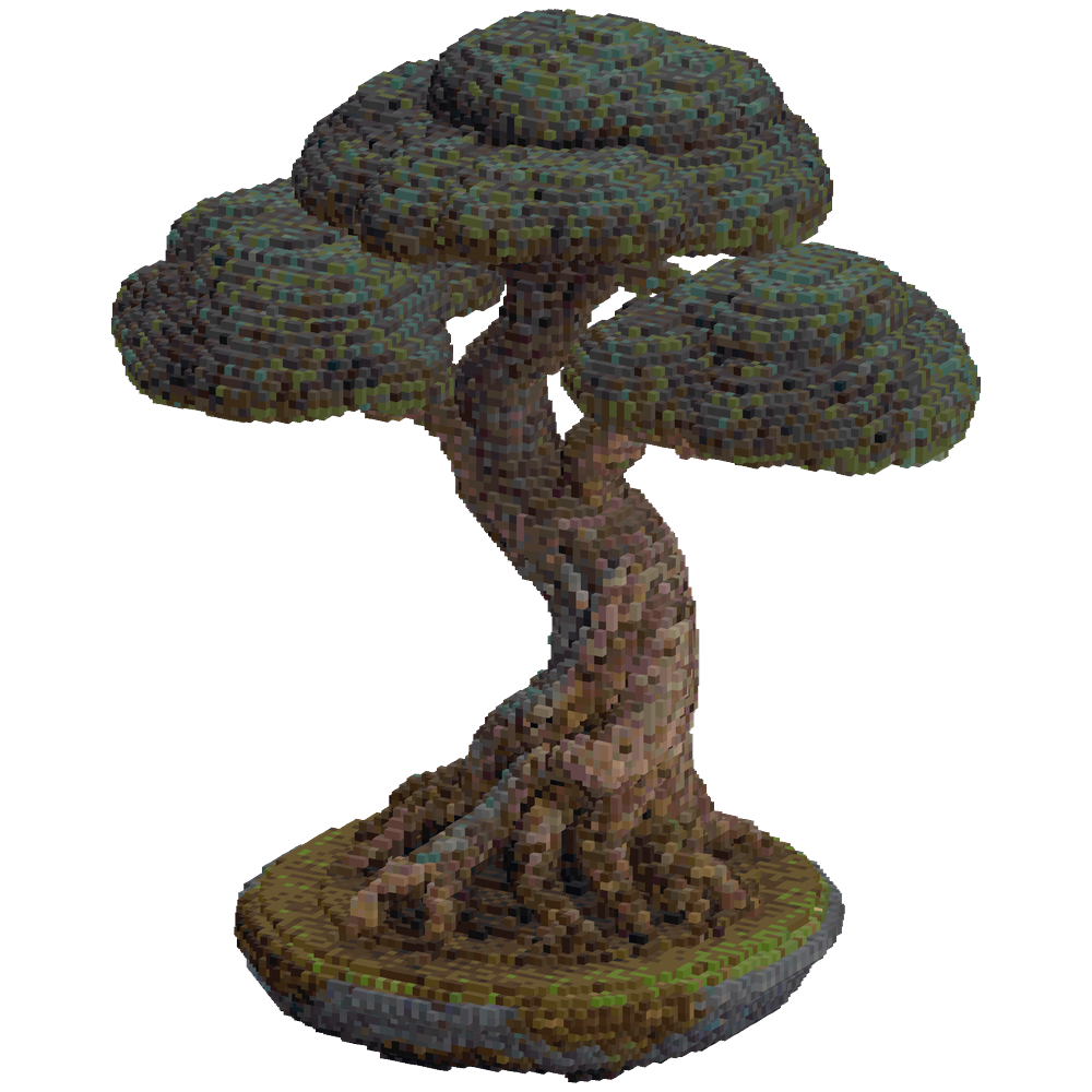"A monumental, organic bonsai tree ... | Minecraft Build - BlockGPT