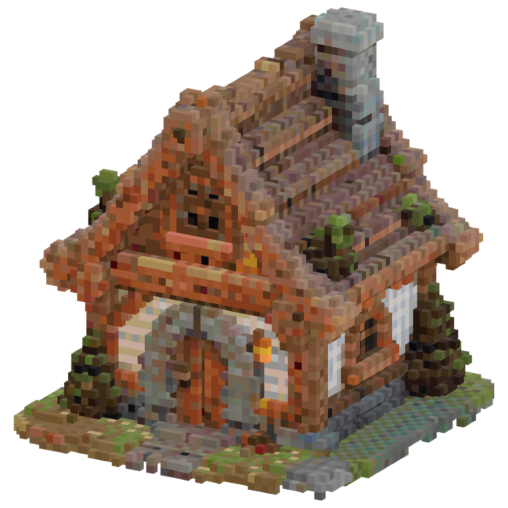 Create a very small medieval house ... | Minecraft Build - BlockGPT