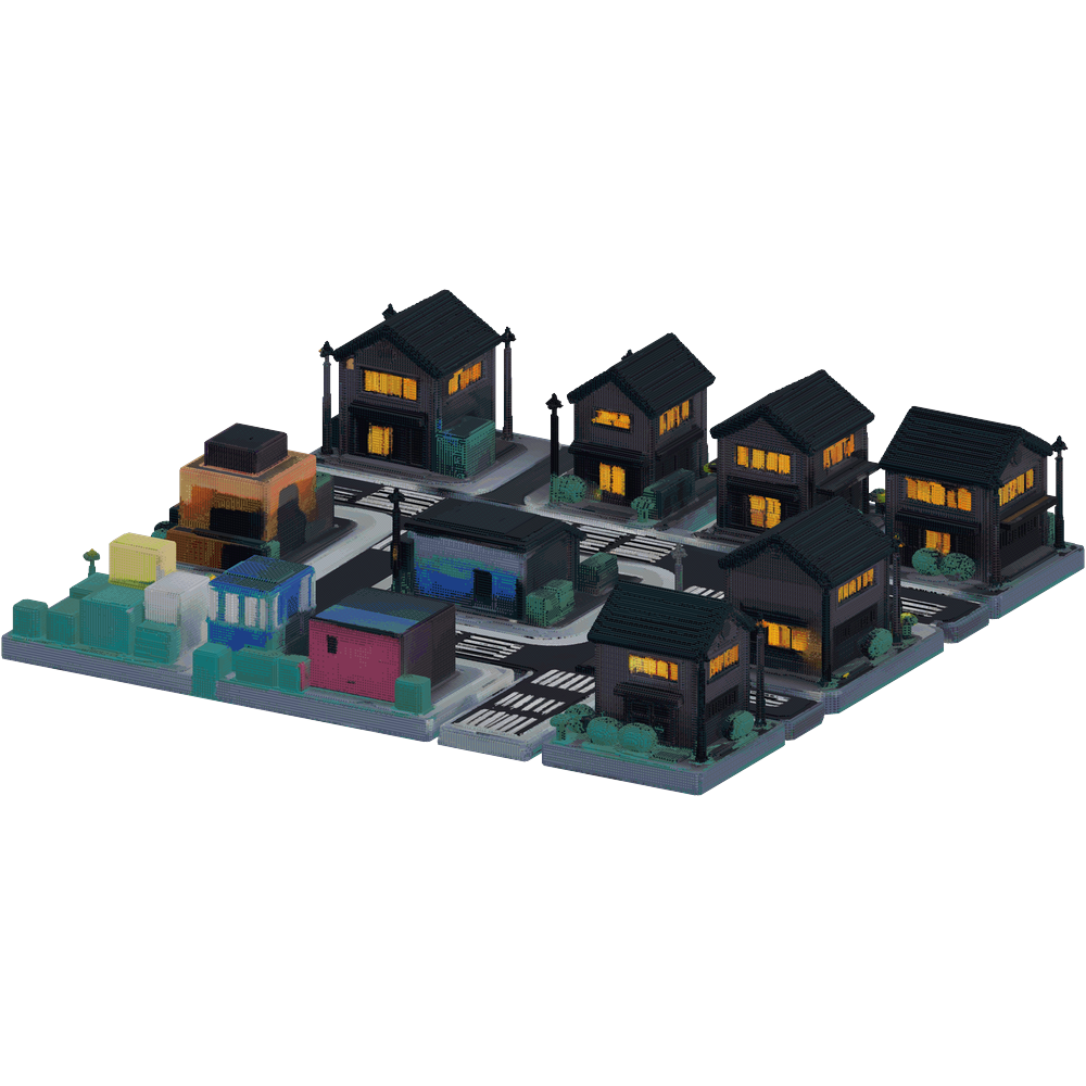 Create a small futuristic city with... | Minecraft Build - BlockGPT