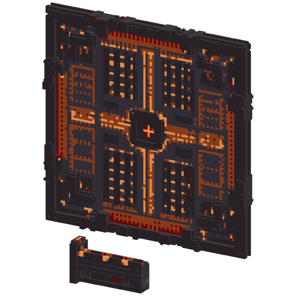 The img is a above view of floor de... | Minecraft Build - BlockGPT