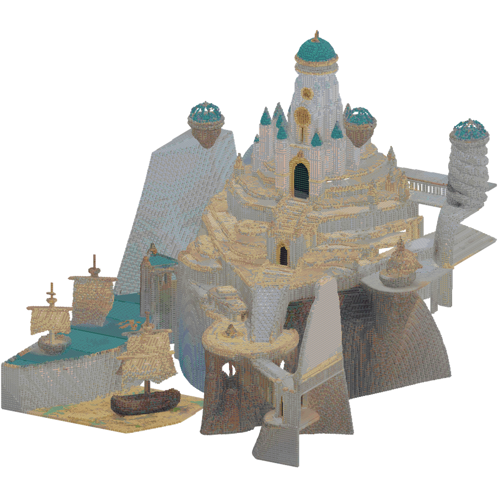 Ancient fantasy magic castle megast... | Minecraft Build - BlockGPT
