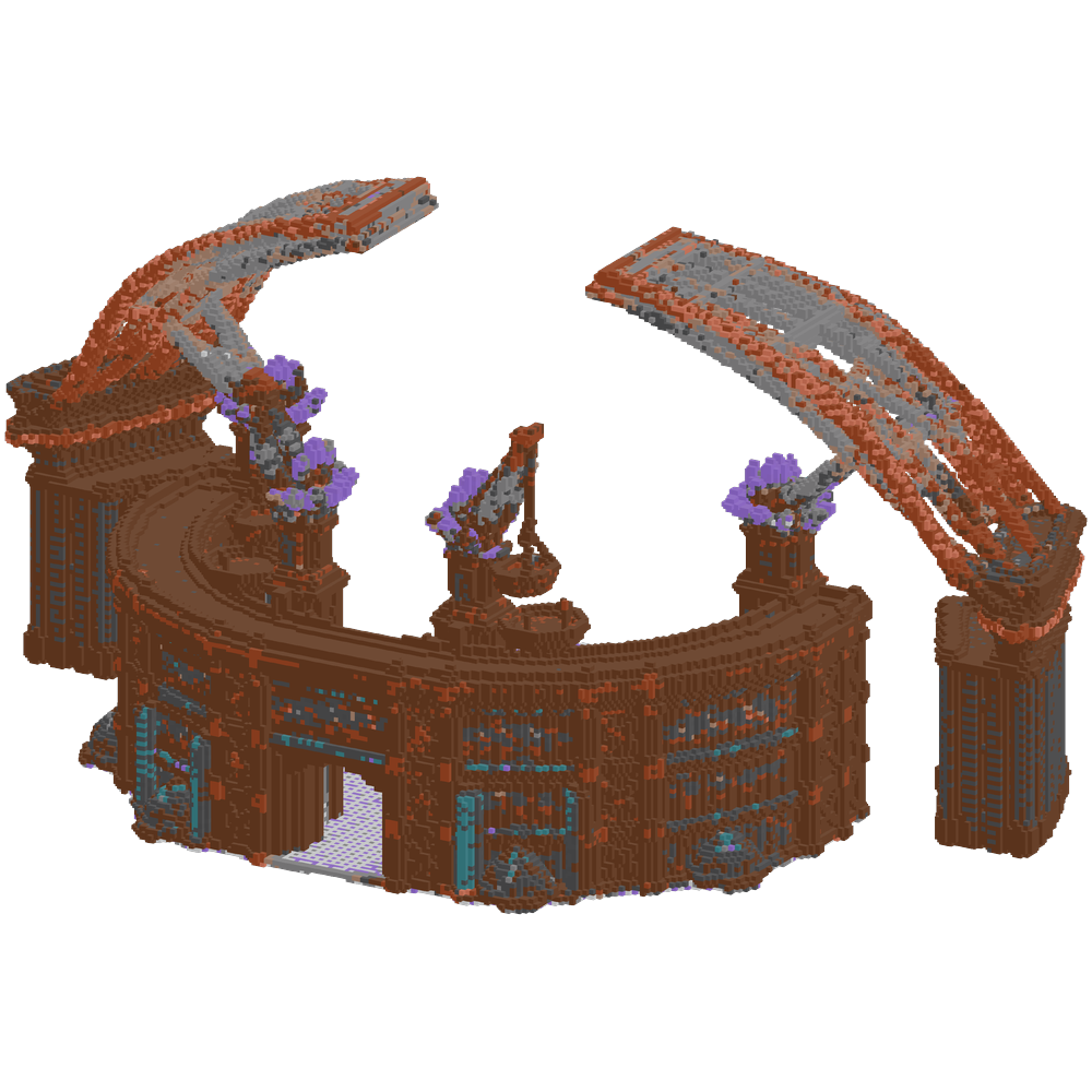 A hyper-detailed Minecraft external... | Minecraft Build - BlockGPT