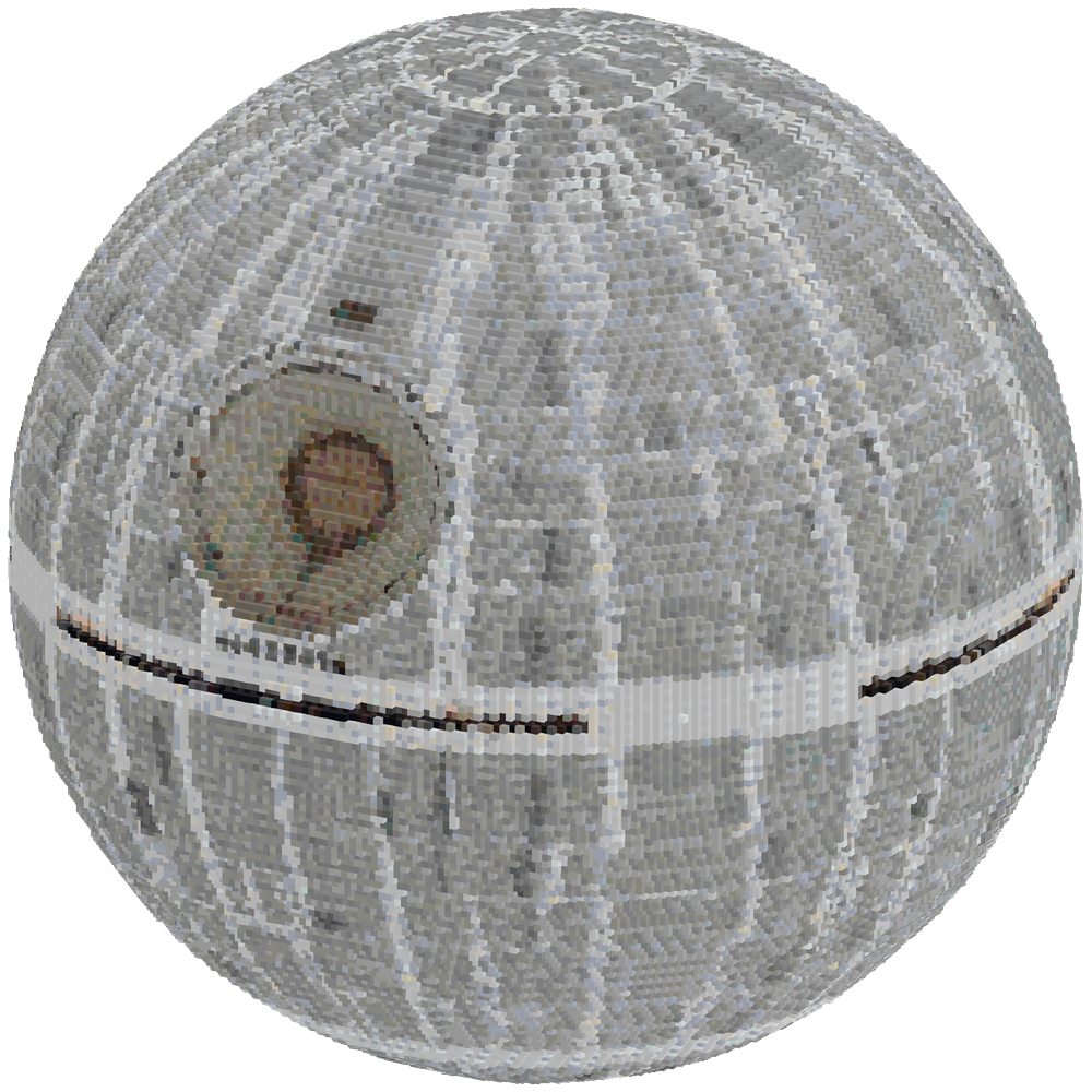 Generate me the Star wars Death Sta... | Minecraft Build - BlockGPT