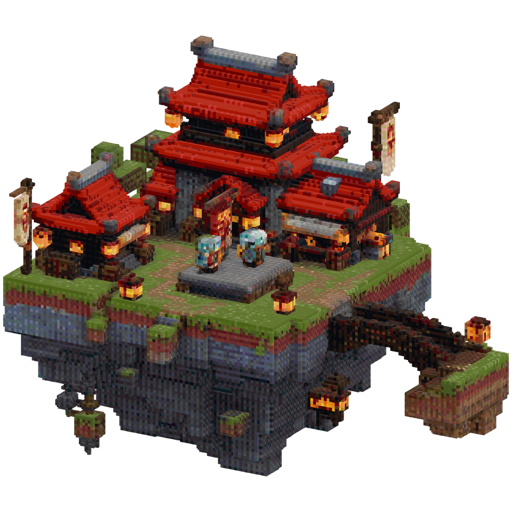 Minecraft server hub, floating isla... | Minecraft Build - BlockGPT