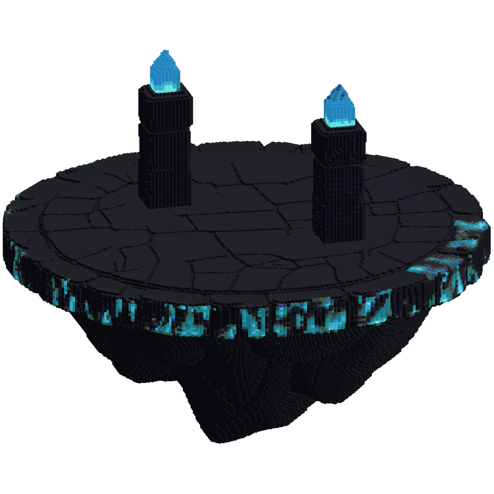 Irregular oval platform, roughly 40... | Minecraft Build - BlockGPT