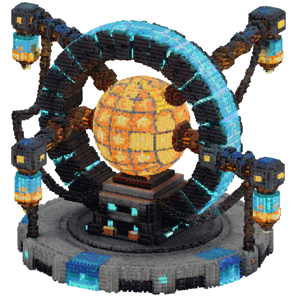 Futuristic artificial star reactor ... | Minecraft Build - BlockGPT