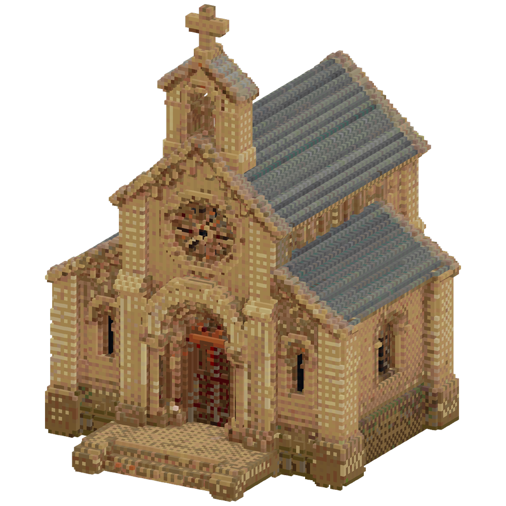 I want to build a romanesque chapel... | Minecraft Build - BlockGPT