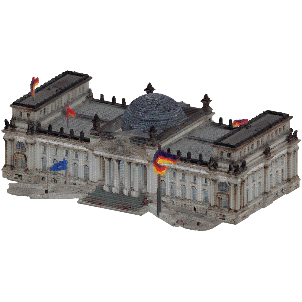 Build the German Reichstag at a 1:1... | Minecraft Build - BlockGPT
