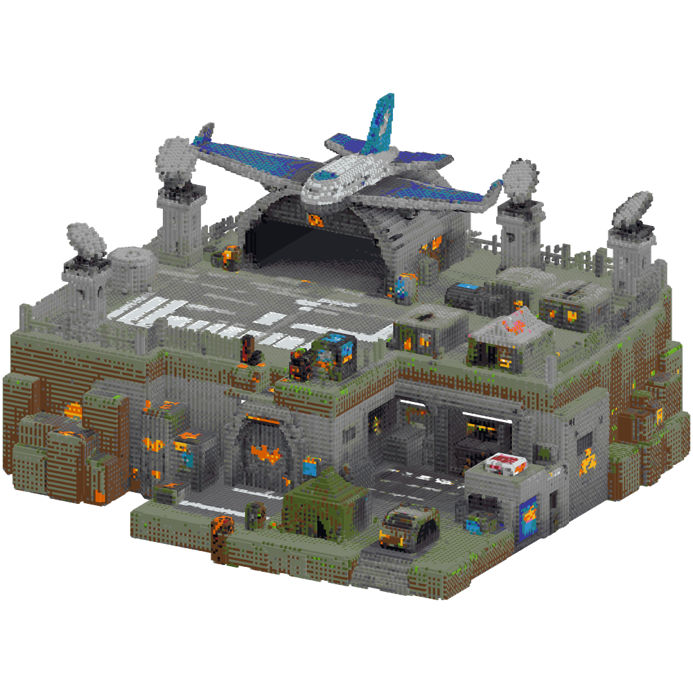 Design a massive Minecraft military... | Minecraft Build - BlockGPT