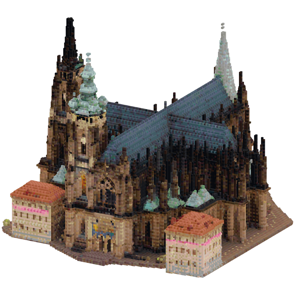 Prague Castle with Saint Vitus Cath... | Minecraft Build - BlockGPT