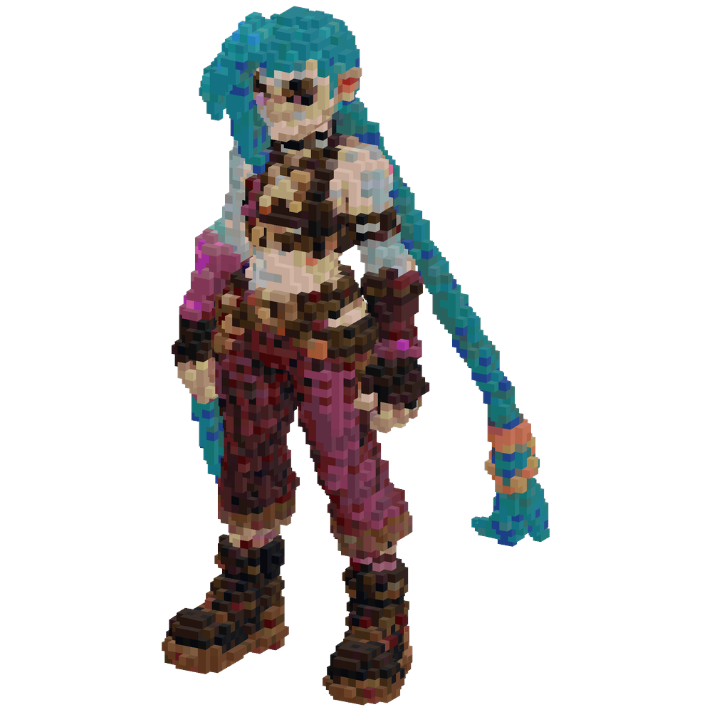 jinx from arcan | Minecraft Build - BlockGPT