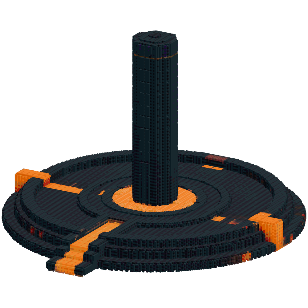 Minecraft spawn hub, circular platf... | Minecraft Build - BlockGPT