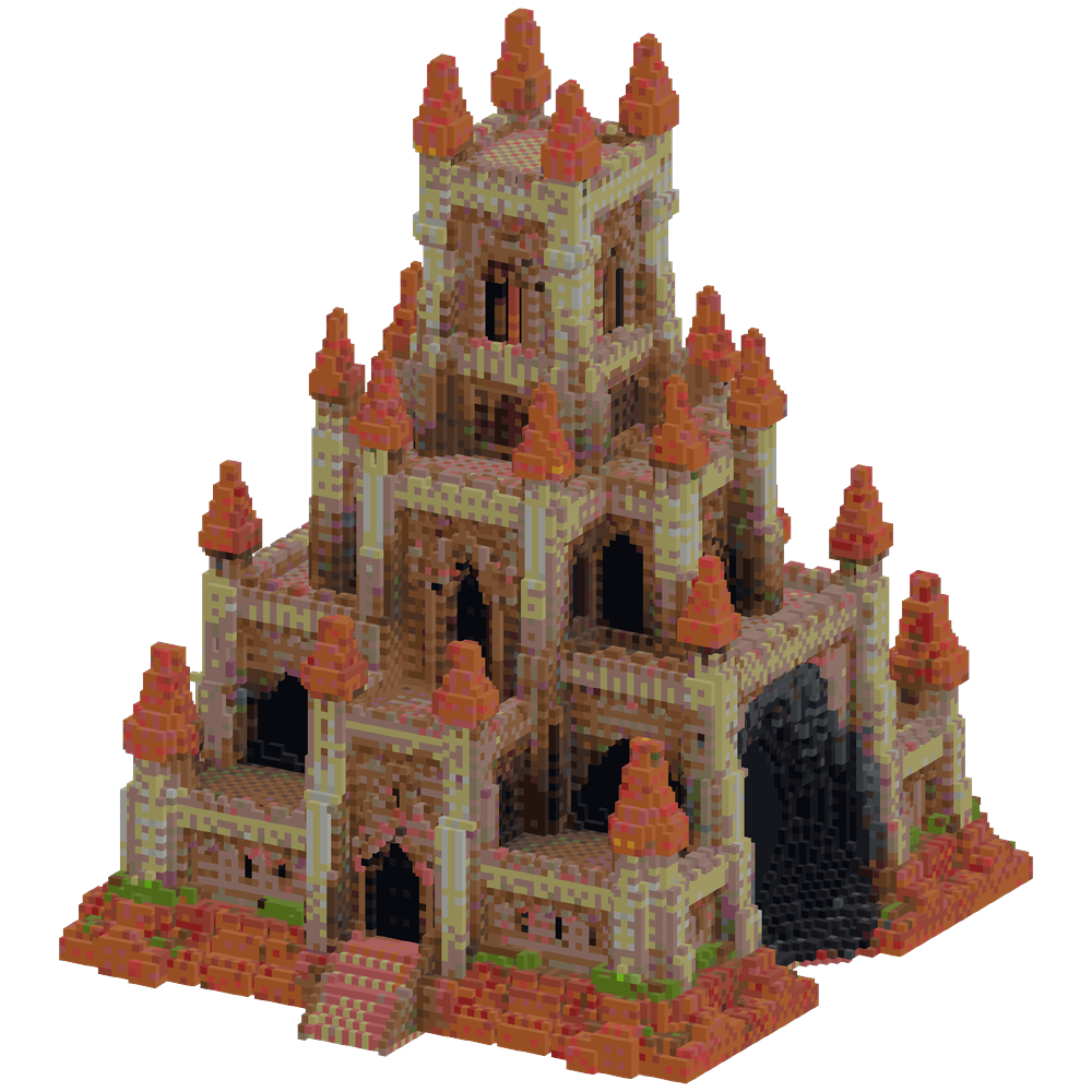 Large gothic mega casle built in th... | Minecraft Build - BlockGPT