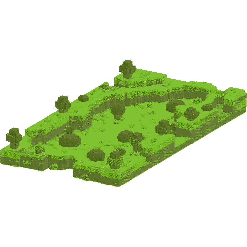 Create a 100x100 PvP map with a cle... | Minecraft Build - BlockGPT