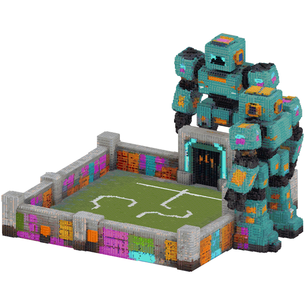 create an minecraft arena with play... | Minecraft Build - BlockGPT
