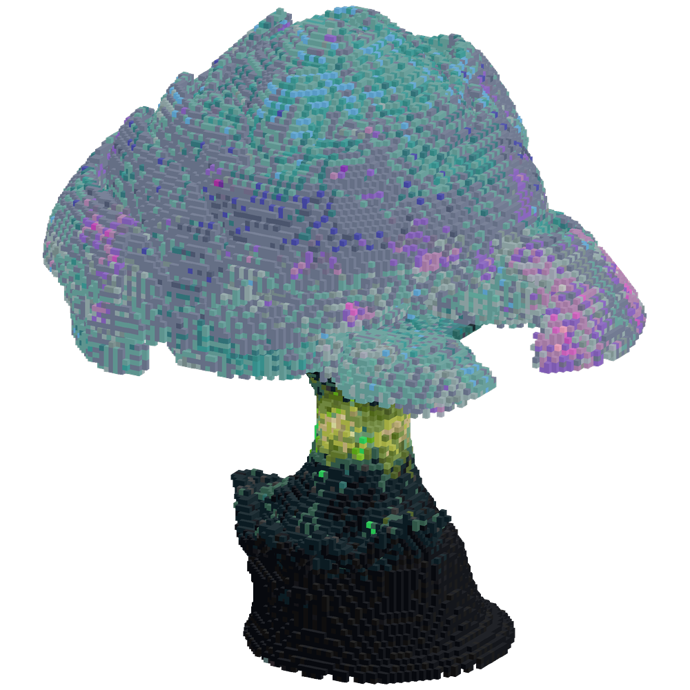 Generate a colossal floating Yggdra... | Minecraft Build - BlockGPT