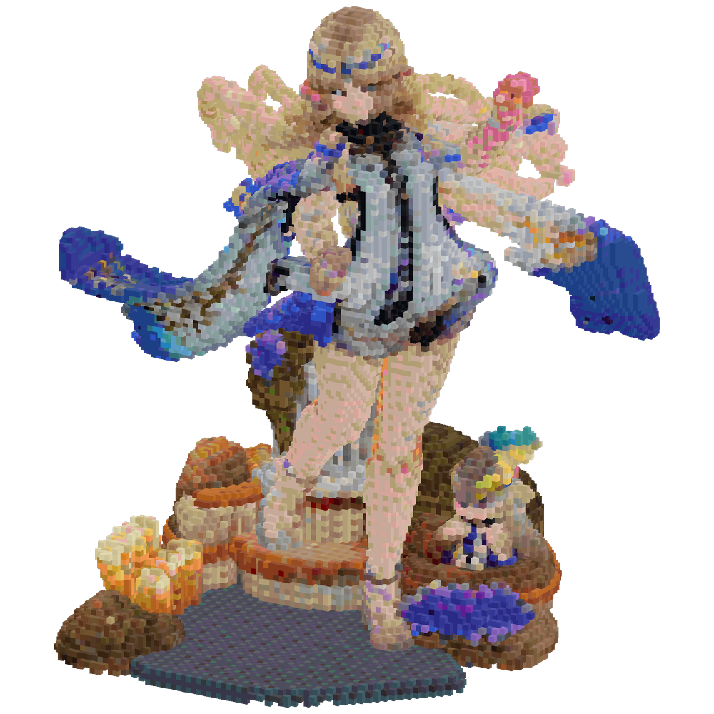 A colossal stone statue of Cartethy... | Minecraft Build - BlockGPT