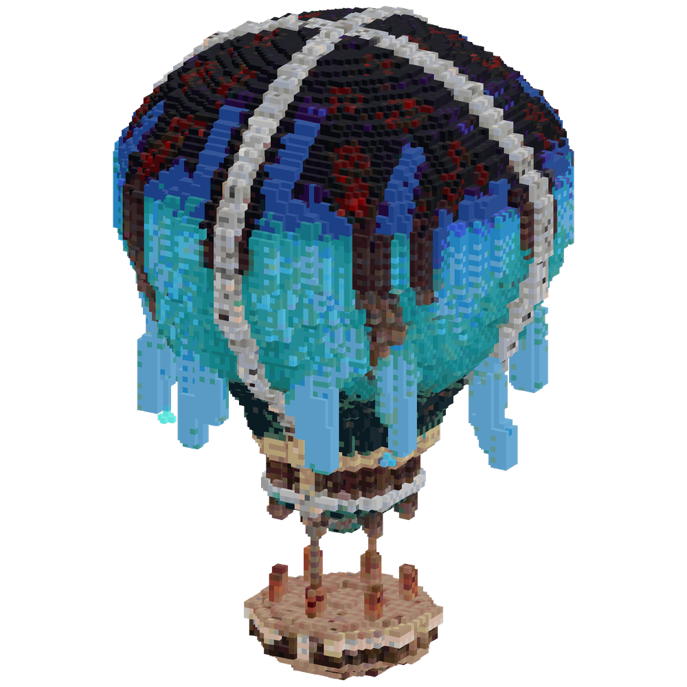 Jellyfish Air Baloon | Minecraft Build - BlockGPT