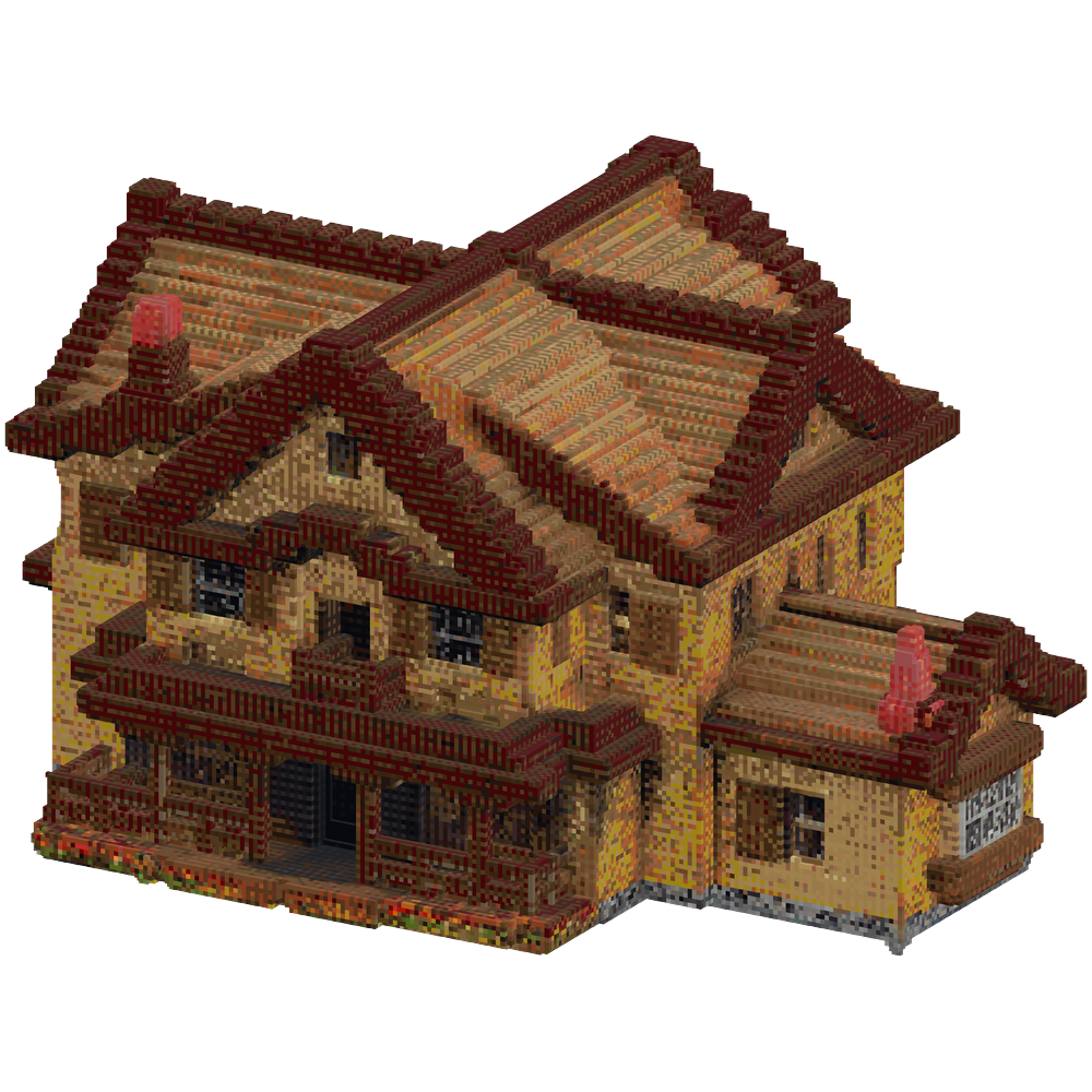 wild west ranch 1:1 Minecraft Scale... | Minecraft Build - BlockGPT