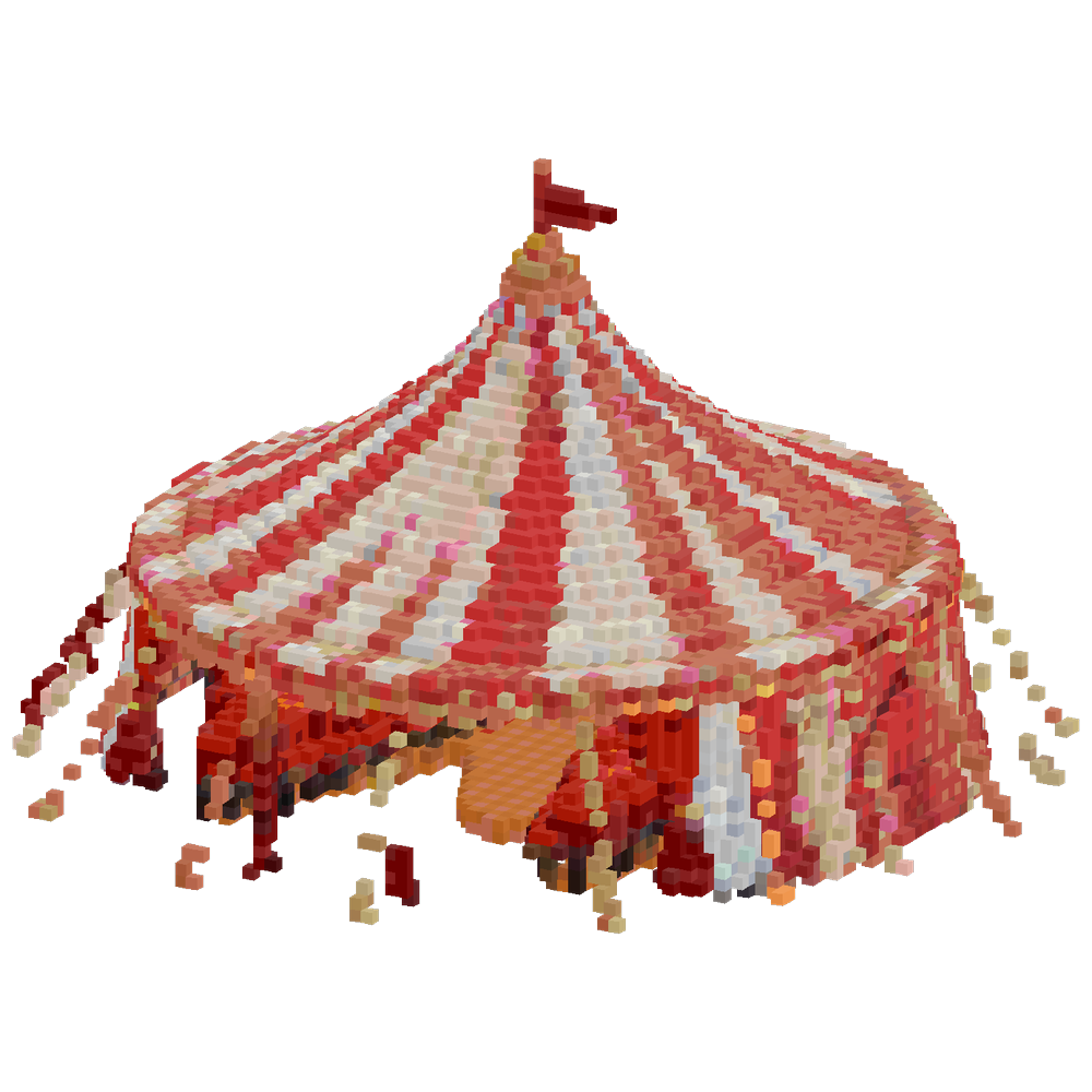 Big circus tent with full interior ... | Minecraft Build - BlockGPT