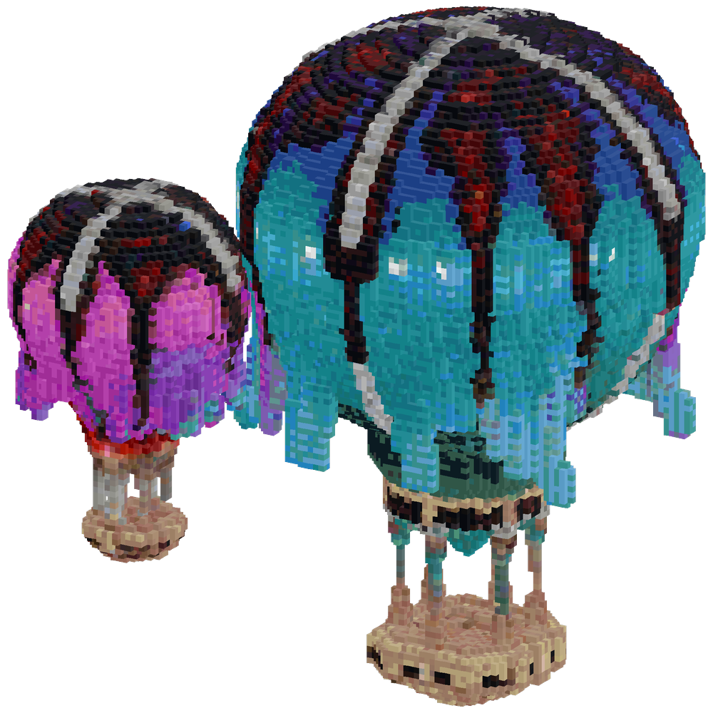 Jellyfish Air Balloon | Minecraft Build - BlockGPT