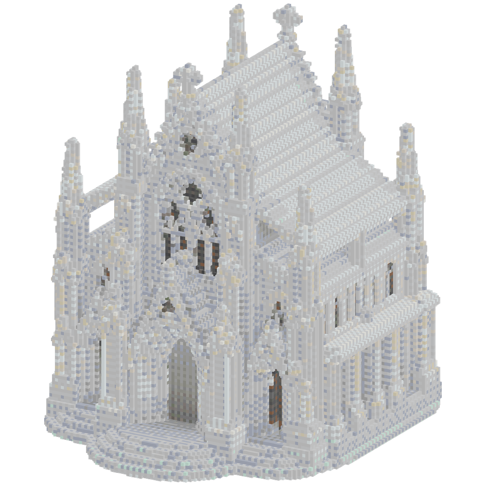 white Gothic architecture | Minecraft Build - BlockGPT