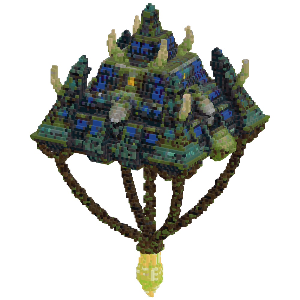 Flying base | Minecraft Build - BlockGPT