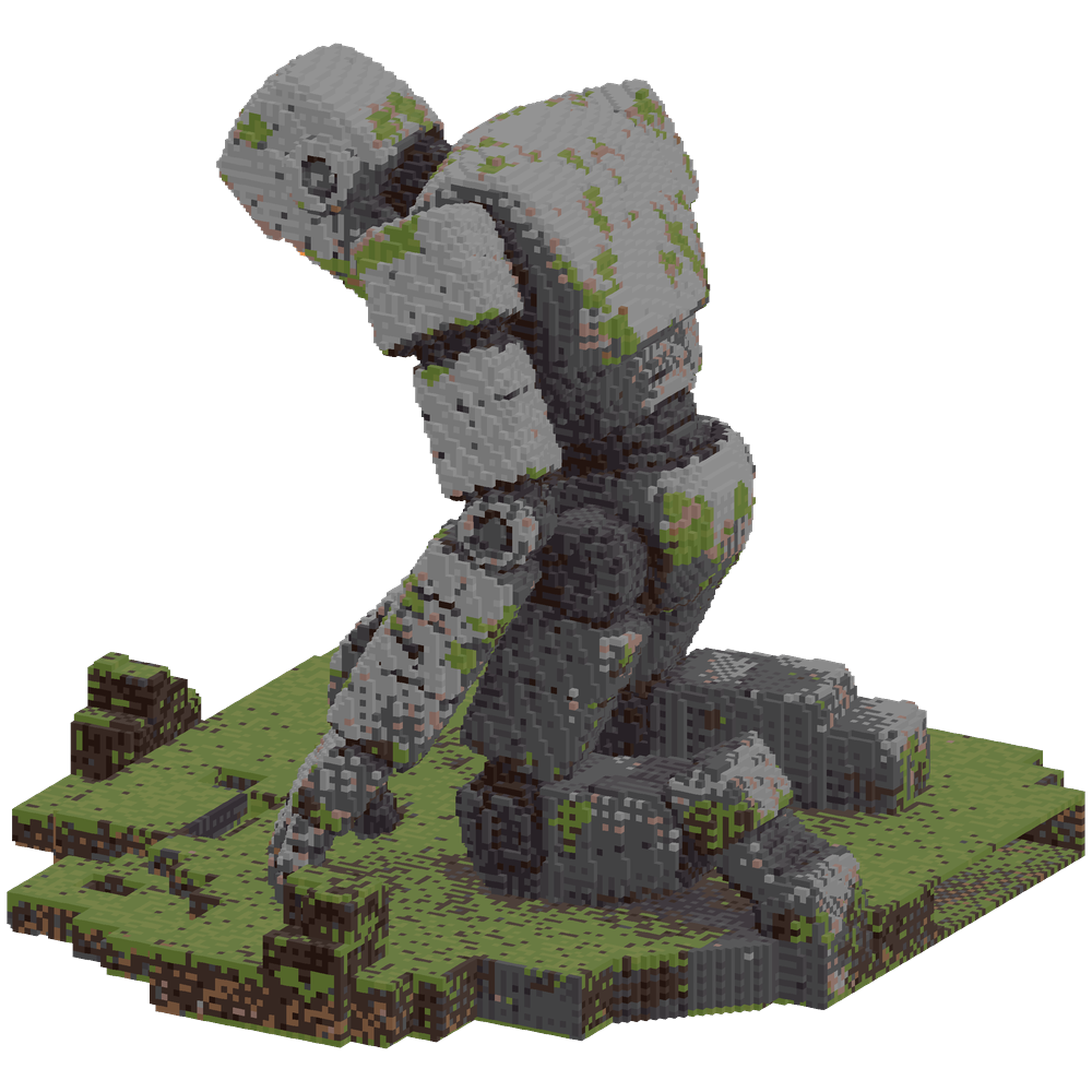 A colossal and ancient humanoid rob... | Minecraft Build - BlockGPT