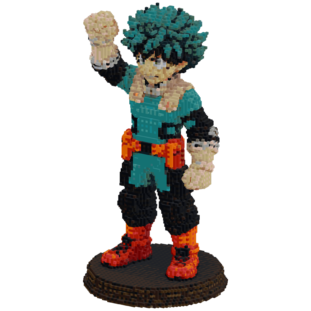 Deku from My Hero Academia's Fist i... | Minecraft Build - BlockGPT