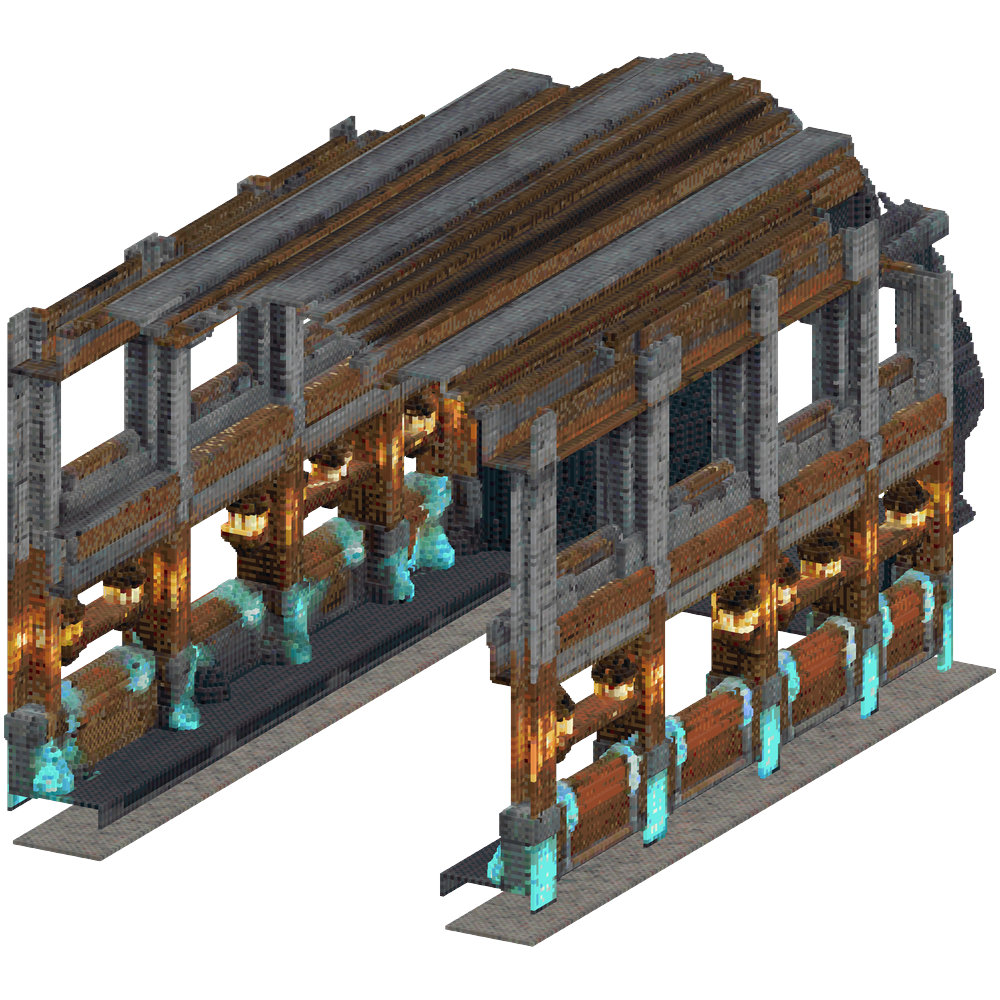 Generate a large underground Minecr... | Minecraft Build - BlockGPT