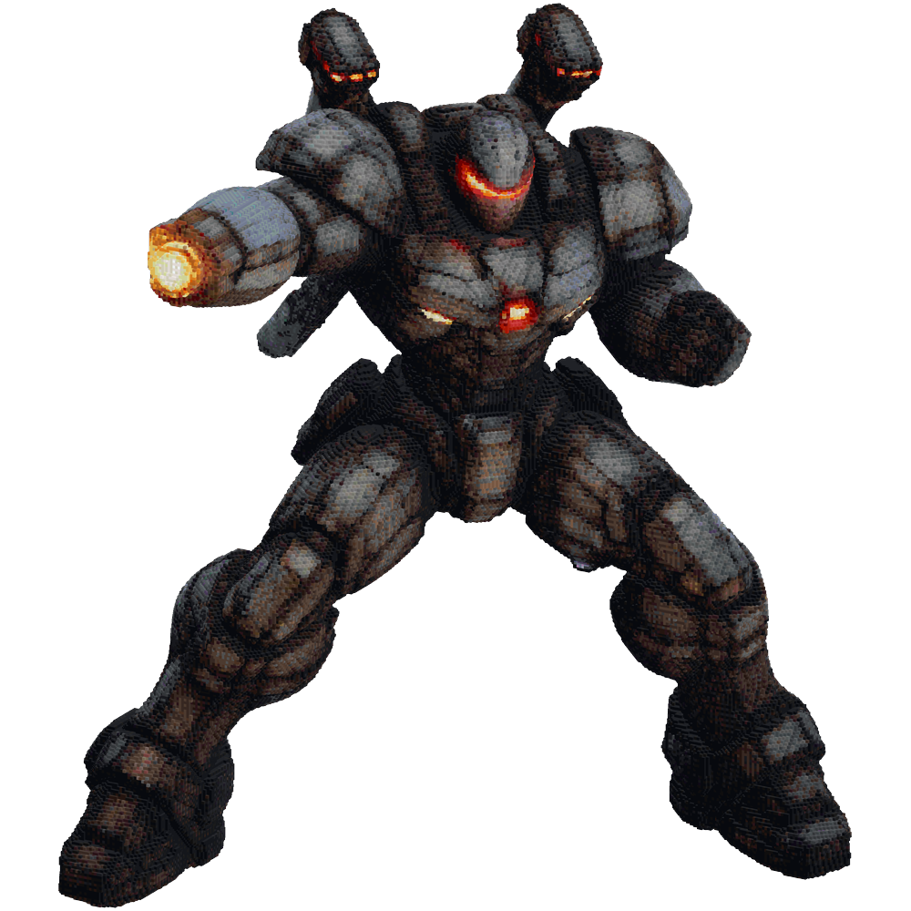 Make this colossal humanoid militar... | Minecraft Build - BlockGPT