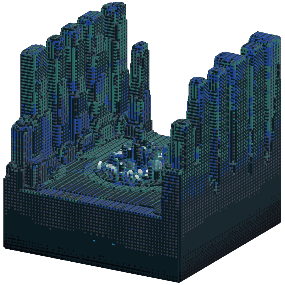 ethereal void city floating in dark... | Minecraft Build - BlockGPT