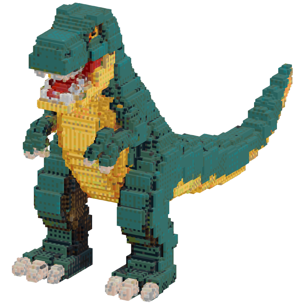 MAKE A 30 BLOCK TALL MANACING TREX | Minecraft Build - BlockGPT