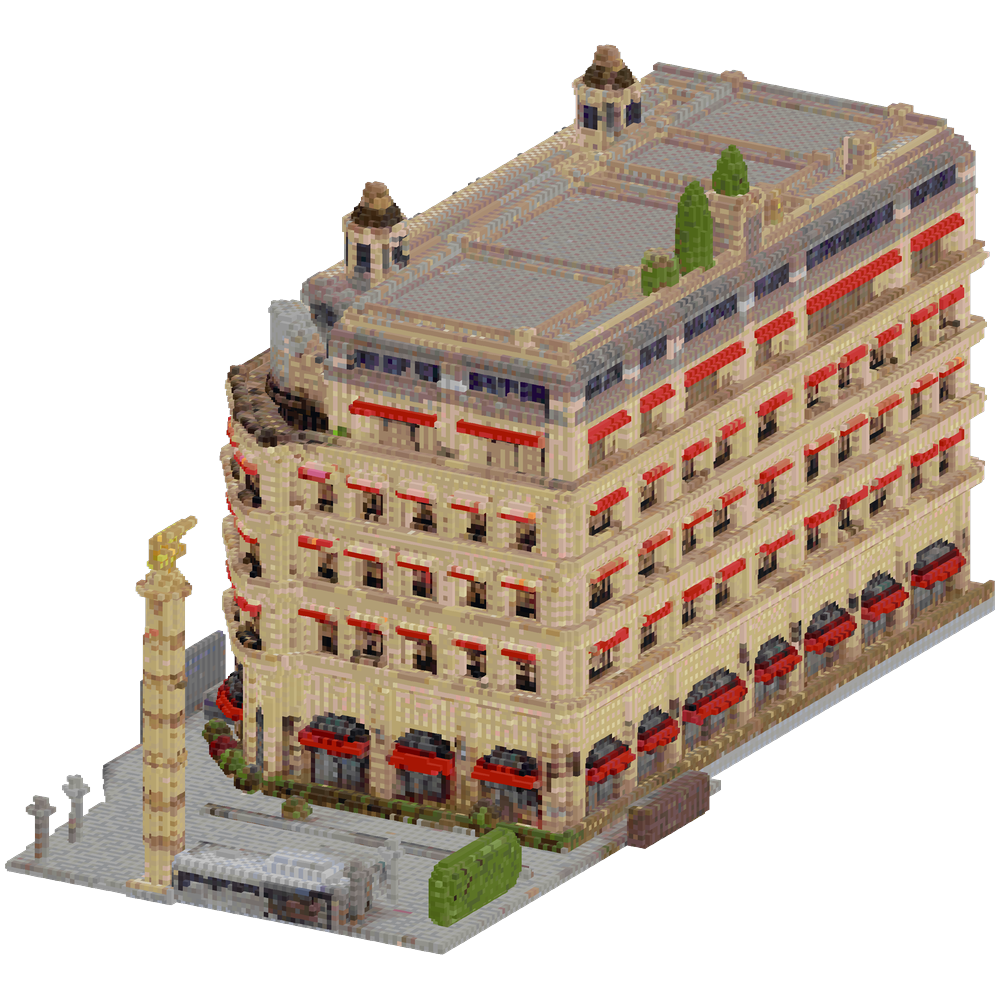 Le Grand Paris hotel from the show ... | Minecraft Build - BlockGPT