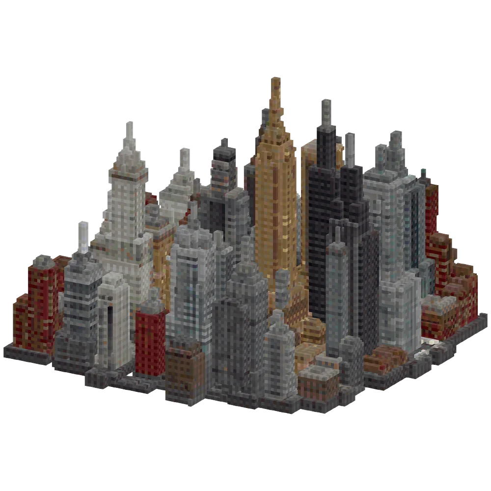 Build A Minecraft World With A Big City | Minecraft Schematic - BlockGPT