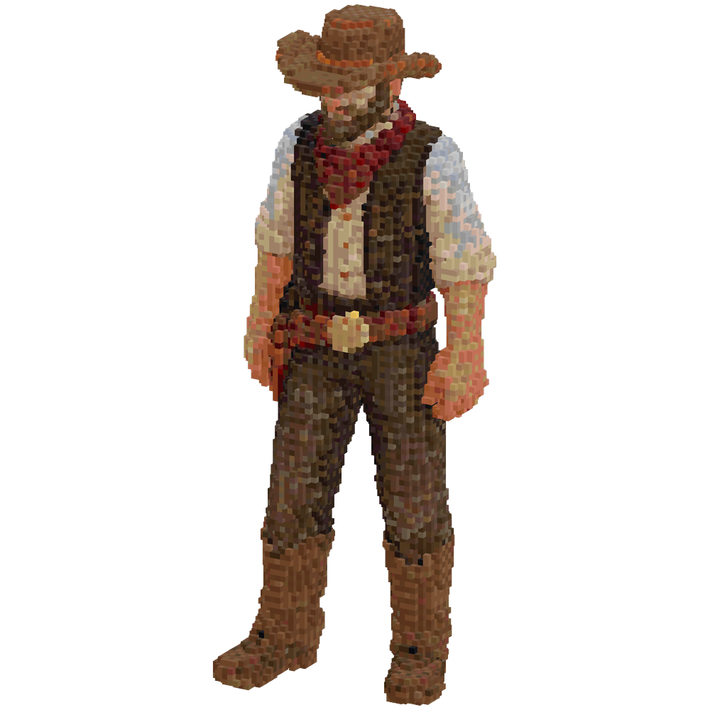 wild west town in the gold fever ag... | Minecraft Build - BlockGPT